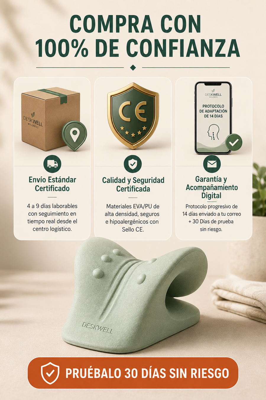 Deskwell Gravix™ - Kit de Descompresión Cervical