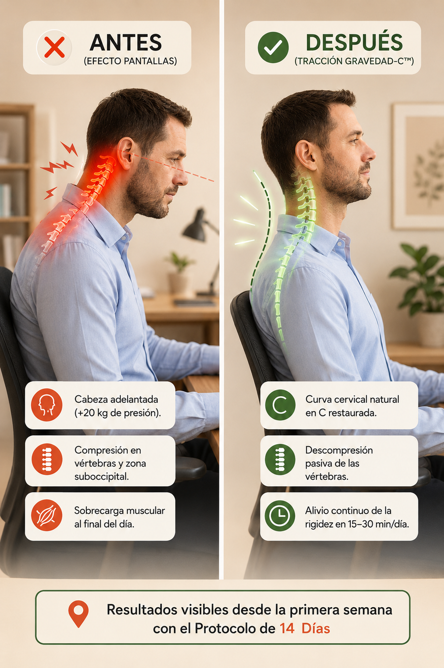 Deskwell Gravix™ - Kit de Descompresión Cervical